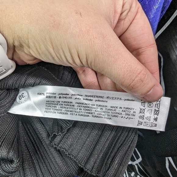 Zara NWT Asymmetrical Textured Dress Sz M - Picture 9 of 10